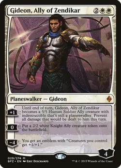 Gideon, Ally of Zendikar BFZ NM MTG - Image 1