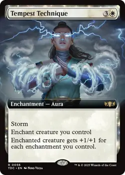 Tempest Technique (Extended Art) [Tarkir: Dragonstorm Commander] Near Mint - Image 1