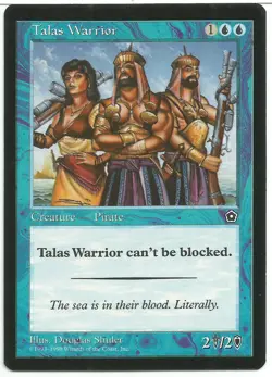 MTG Talas Warrior Portal 2 Second Age Rare LP - Image 1