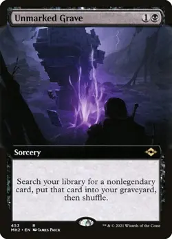 Unmarked Grave - Extended Art Modern Horizons 2 NM MTG - Image 1