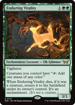 NM Enduring Vitality, MTG, Duskmourn, Magic the Gathering, 176 - Image 1