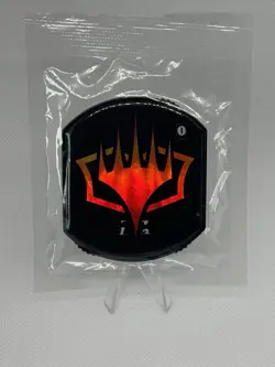 MTG Ultra Pro Red Foil Magic Emblem Planeswalker Token Life Loyalty Counter Rare - Image 1