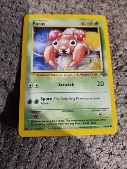 Paras - 59/64 Jungle Set Common Pokemon TCG - Image 1
