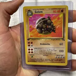 Pokemon Golem 36/62 | Fossil Set 1st Edition Uncommon LP+ Pokemon Vintage WOTC - Image 1
