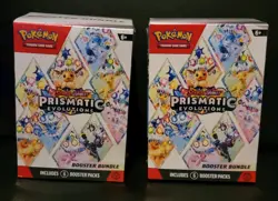 Pokemon Lot Of 2 Prismatic Evolutions Booster Bundles Sealed - Image 1
