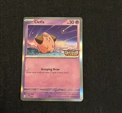Pokemon TCG Cleffa SVP 037 Promo Pre Release Obsidian Flames Stamped Holo NM/M - Image 1