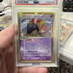 2006 POKEMON EX DRAGON FRONTIERS #12 TYPHLOSION-REVERSE FOIL PSA 8 - Image 4