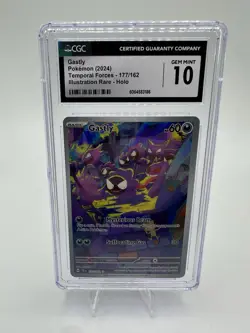 Gastly 177/162 Illustration Rare Sv05: Temporal Forces Pokemon CGC 10 - Image 1