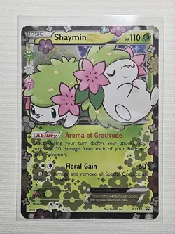 Pokemon 2016 Shaymin Ex XY148 Black Star Promo Full Art Holo Rare LP - Image 3