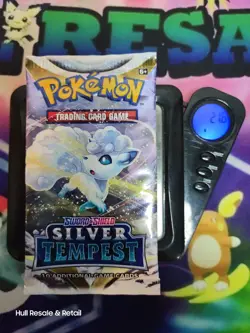 21.6 Grams ?? HEAVY ?? Pokemon TCG Silver Tempest Booster Pack! FACTORY SEALED! - Image 1