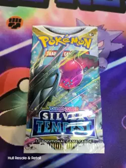 21.6 Grams ?? HEAVY ?? Pokemon TCG Silver Tempest Booster Pack! FACTORY SEALED! - Image 4