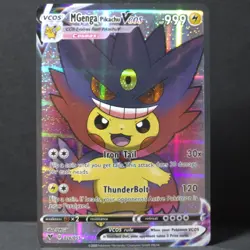 M Gengar Pikachu VCOS 026/055 Pokemon TCG Fan Art Cosplay Textured Near Mint - Image 1