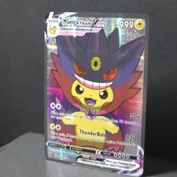 M Gengar Pikachu VCOS 026/055 Pokemon TCG Fan Art Cosplay Textured Near Mint - Image 3