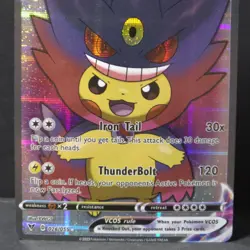 M Gengar Pikachu VCOS 026/055 Pokemon TCG Fan Art Cosplay Textured Near Mint - Image 5