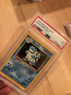 1999 POKEMON BASE SET UNLIMITED #2 BLASTOISE-HOLO PSA 7 - Image 2