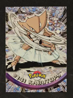 2000 Topps Pokemon TV Animation Series 3 Kabutops Blue Logo #141 - Image 1