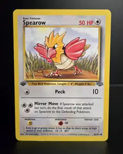 Pokemon TCG - SPEAROW - 1ST EDITION - 62/64 - WOTC - JUNGLE (1999) - MP - Image 1