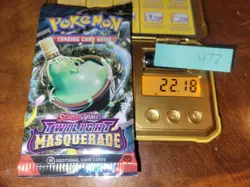 22.18g Twilight Masquerade Pokemon Booster Pack - Sealed #477 - Image 1
