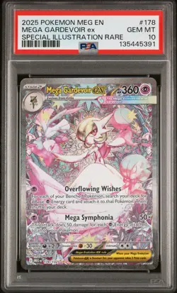 2025 POKEMON MEG EN-MEGA EVOLUTION #178 MEGA GARDEVOIR EX PSA 10 - Image 1