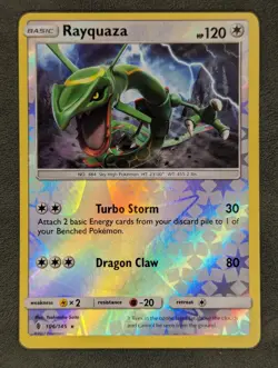 Rayquaza 106/145 Pokemon TCG Rare SM - Guardians Rising Near Mint - Image 1