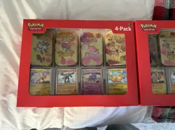 Scarlet & Violet 151 Mini Tins 4 Pack SAMS CLUB SEALED Pokemon TCG x2 - Image 3