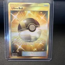 Secret Rare Ultra Ball 161/149 Pokemon TCG Sun & Moon Base Set Near Mint - Image 1