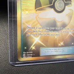 Secret Rare Ultra Ball 161/149 Pokemon TCG Sun & Moon Base Set Near Mint - Image 5