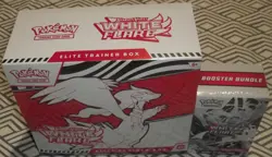 POKEMON TCG: SCARLET & VIOLET LOT (2) WHITE FLARE ELITE TRAINER BOX+BUNDLE... - Image 1