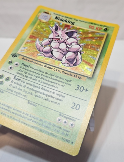 Nidoking 11/102 Holo Rare 1st Edition Base Set GERMAN Pokemon 7322 - Image 2