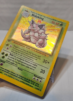 Nidoking 11/102 Holo Rare 1st Edition Base Set GERMAN Pokemon 7322 - Image 3