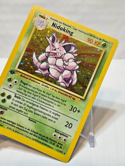 Nidoking 11/102 Holo Rare 1st Edition Base Set GERMAN Pokemon 7322 - Image 4