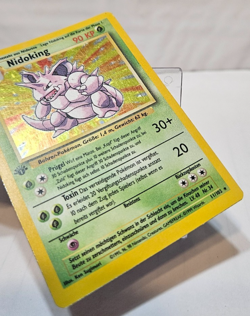 Nidoking 11/102 Holo Rare 1st Edition Base Set GERMAN Pokemon 7322 - Image 5