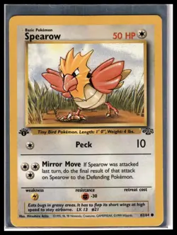 Pokemon Jungle 1st Edition #62/64 Spearow - Image 1