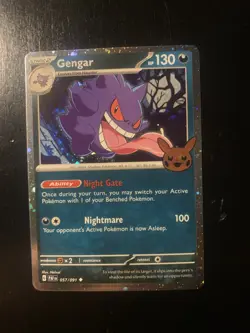 Pokemon TCG Gengar 057/091 Cosmos Holo Trick or Trade Booster 2024 - Image 1