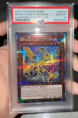 Yu-Gi-Oh! Revolution Synchron Quarter Century Secret Rare (Asian English) PSA 10 - Image 1