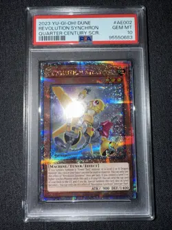 Yu-Gi-Oh! Revolution Synchron Quarter Century Secret Rare (Asian English) PSA 10 - Image 3