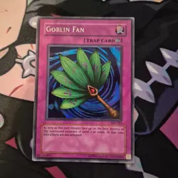 Yugioh Goblin Fan TFK-003 Secret Rare The Falsebound Kingdom Promo - MP - Image 1