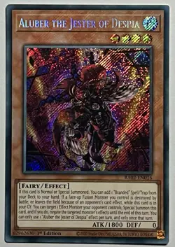 Aluber The Jester Of Despia RA02-EN016 (NM) Secret Rare 1st Edition YuGiOh! TCG - Image 1