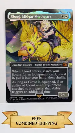 Cloud, Midgar Mercenary (Borderless) (Chocobo Track Foil) Final Fantasy Foil - Image 1