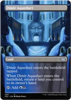 Dimir Aqueduct (Borderless, Foil, #404, NM) Double Masters 2022 (2X2), MTG - Image 1