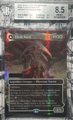 MTG 2023 Elesh Norn The Argent Etchings Serialized Foil 042/500 - Image 1