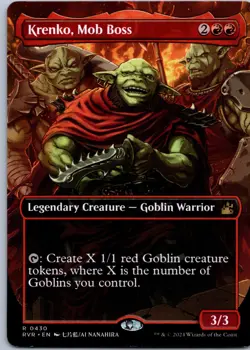 Krenko, Mob Boss (Anime Borderless) R Ravnica Remastered 430 NM - Image 1