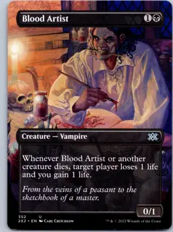 Blood Artist (Borderless) U Double Masters 2022 352 NM - Image 1