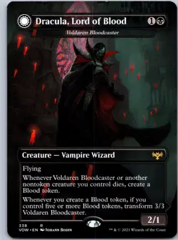 Dracula, Lord of Blood - Voldaren Bloodcaster R Innistrad: Crimson Vow 338 NM - Image 1