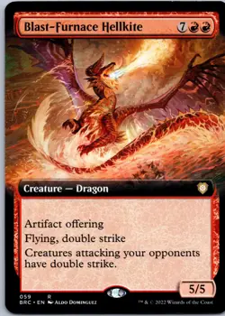 Blast-Furnace Hellkite (Extended Art) R Commander: The Brothers' War 59 NM - Image 1