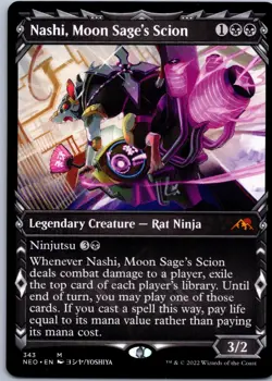 Nashi, Moon Sage's Scion (Showcase) M Kamigawa: Neon Dynasty 343 NM - Image 1