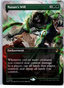Nature's Will (Anime Borderless) R Wilds of Eldraine: Enchanting Tales 82 NM - Image 1