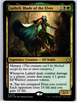 Lathril, Blade of the Elves R Foundations 242 NM - Image 1