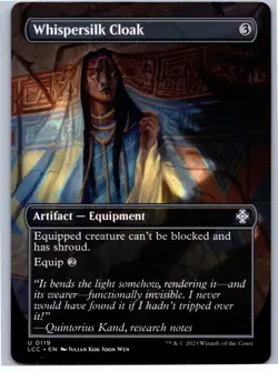 Whispersilk Cloak (Borderless) U Commander: The Lost Caverns of Ixalan 119 NM - Image 1
