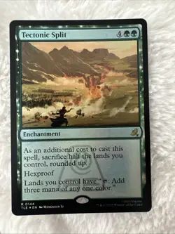 MTG Magic The Gathering Card Tectonic Split R 0144 Foil - Image 1